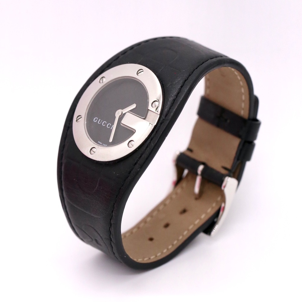 Gucci Black Watch Leather Monogram - Picture 10 of 10
